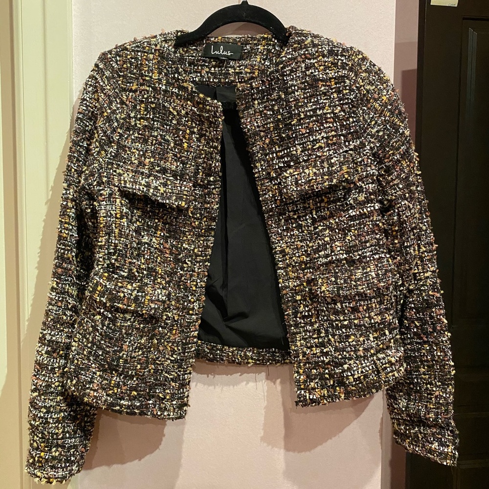 Lulus Tweed blazer & shorts set - Picture 5 of 6